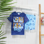 Bluey Pyjamas for  Girls and Boys PJs 2 Piece Nightwear T-Shirt Short - Get Trend