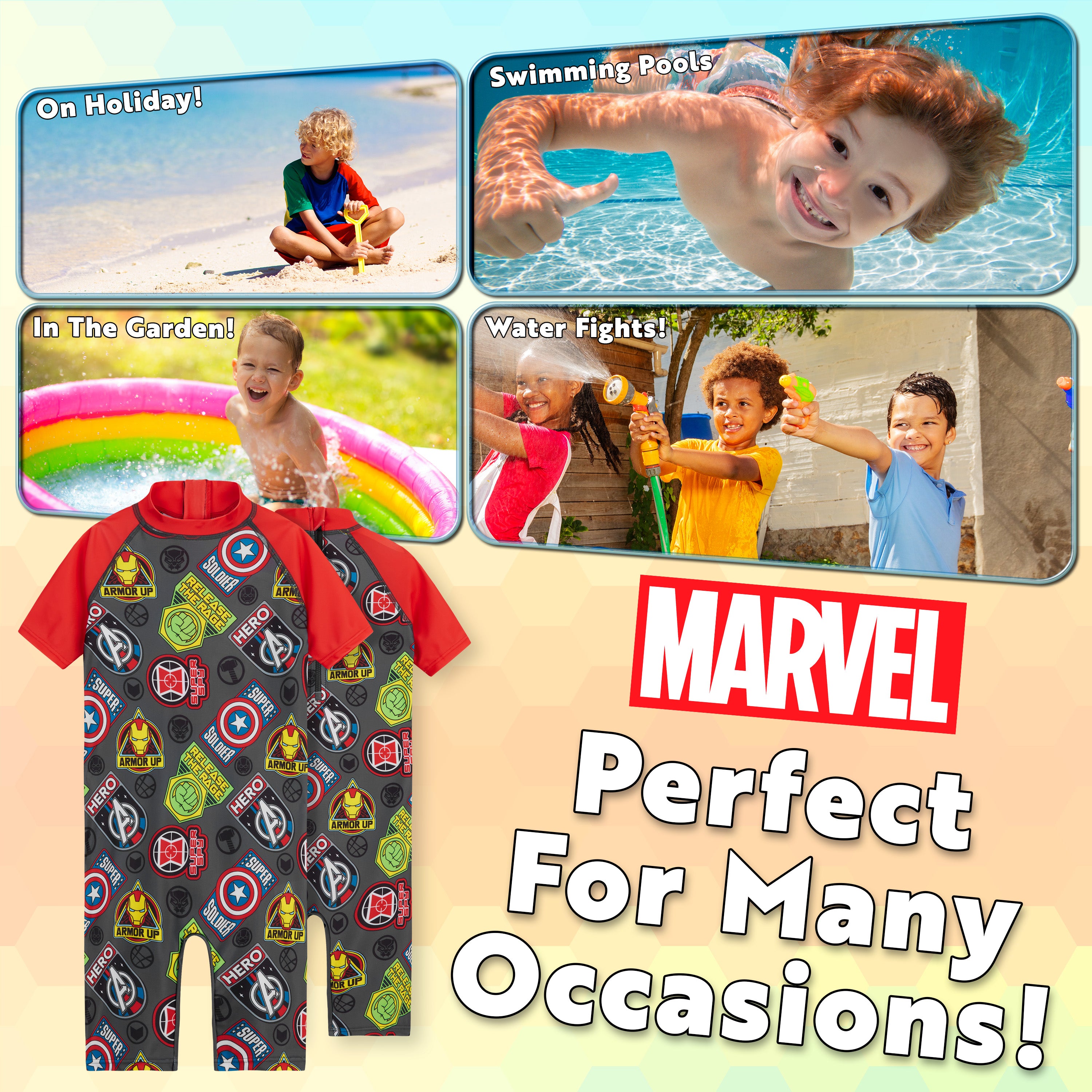 Marvel Kids Swimming Costume Summer Holiday Essentials for Kids - Get Trend