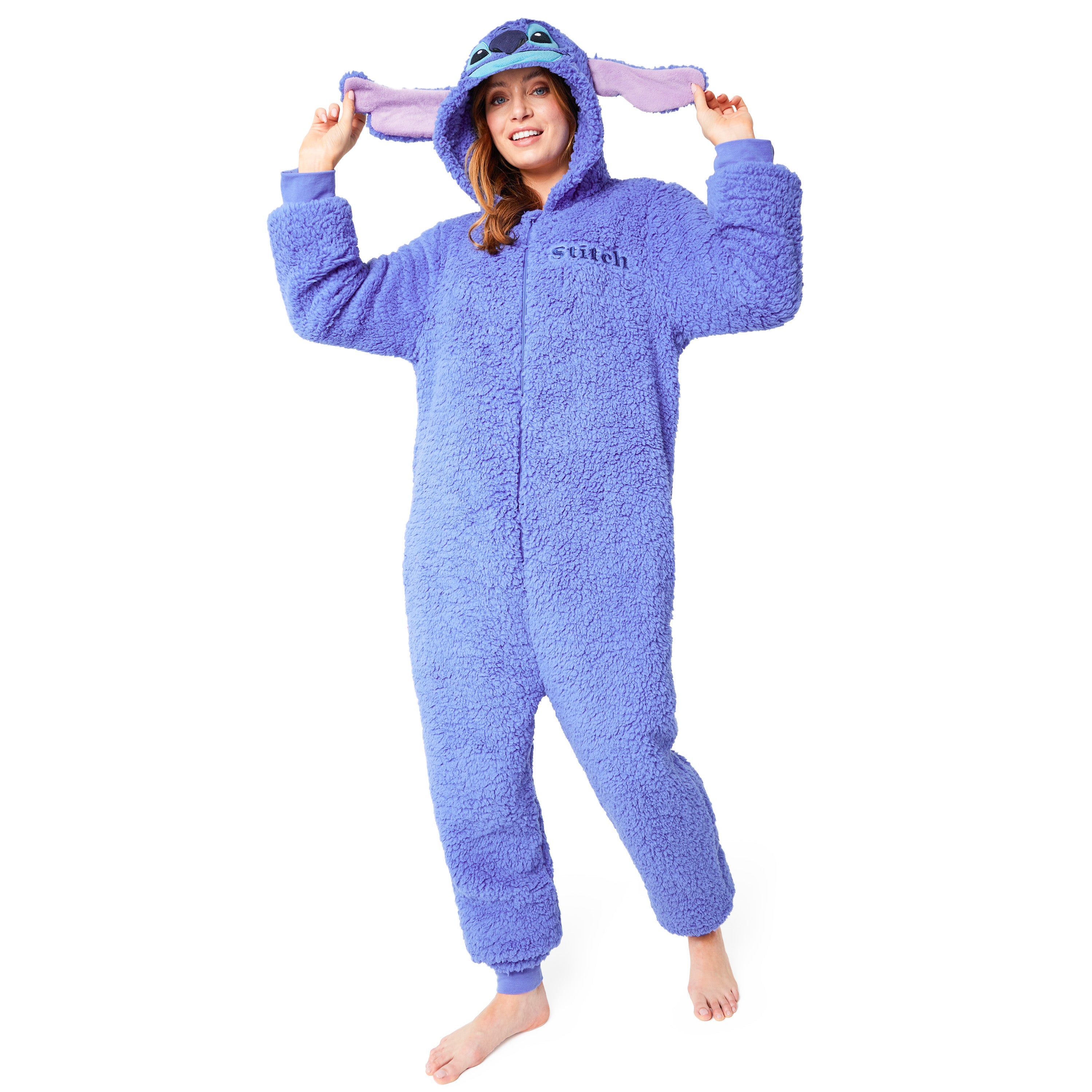 Disney Fleece Onesie for Adults Blue Stitch – Get Trend