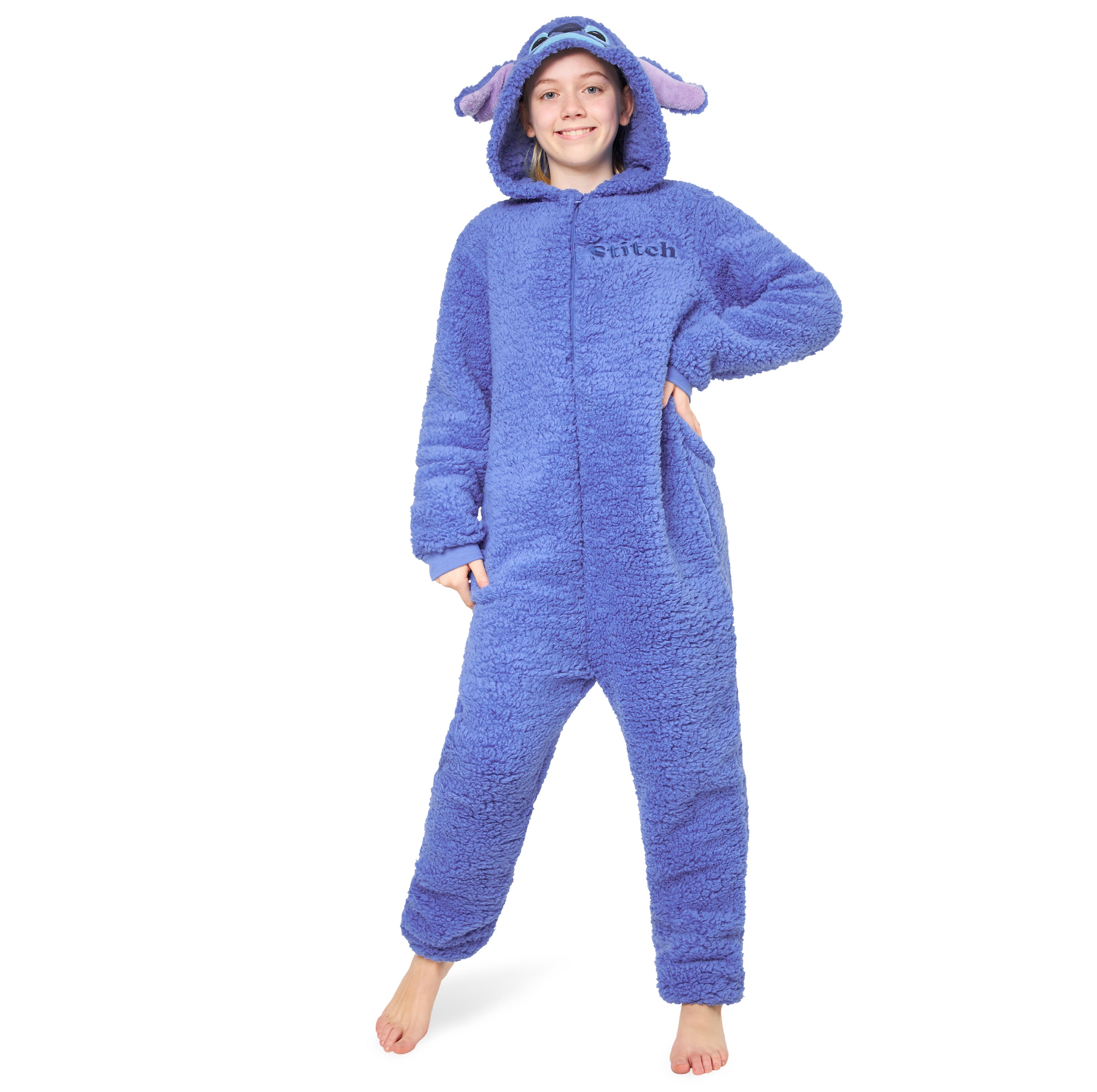Disney Stitch Fleece Onesie for Kids & Teenagers - Get Trend