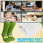 RICK AND MORTY Fluffy Socks for Men Teenagers Soft and Warm Slipper Socks with Non Slip Grip Pads One Size Mens Gifts - Get Trend