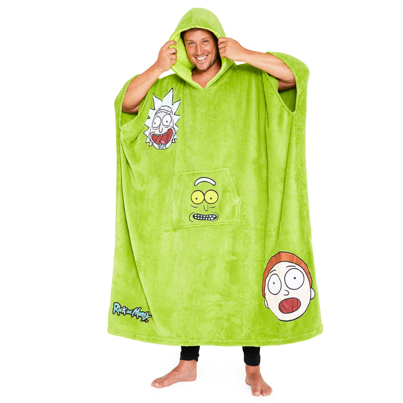 RICK AND MORTY Hoodie Blanket for Men - Get Trend