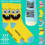 SPONGEBOB SQUAREPANTS Boys Calf Socks, Soft Breathable Kids Socks Pack of 5 - Boys Gifts - Get Trend
