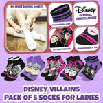 Disney Womens Ankle Socks, Soft and Breathable Socks Pack of 5 - Gifts for Her - Get Trend