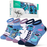 Disney Womens Ankle Socks, Soft and Breathable Socks Pack of 5 - Gifts for Her - Get Trend