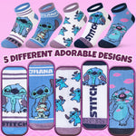 Disney Womens Ankle Socks, Soft and Breathable Socks Pack of 5 - Gifts for Her - Get Trend