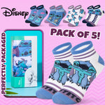 Disney Womens Ankle Socks, Soft and Breathable Socks Pack of 5 - Gifts for Her - Get Trend