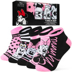 Disney Womens Ankle Socks, Soft and Breathable Socks Pack of 5 - Gifts for Her - Get Trend