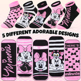 Disney Womens Ankle Socks, Soft and Breathable Socks Pack of 5 - Gifts for Her - Get Trend