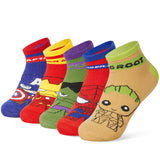 Marvel Boys Ankle Socks, Soft and Breathable Socks Pack of 5 - Boys Gifts - Get Trend