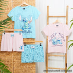 Disney Stitch Womens Short Pyjamas Set Soft Lounge Wear Pack of 2 Stitch Gifts - Get Trend