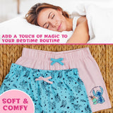 Disney Stitch Womens Short Pyjamas Set Soft Lounge Wear Pack of 2 Stitch Gifts - Get Trend