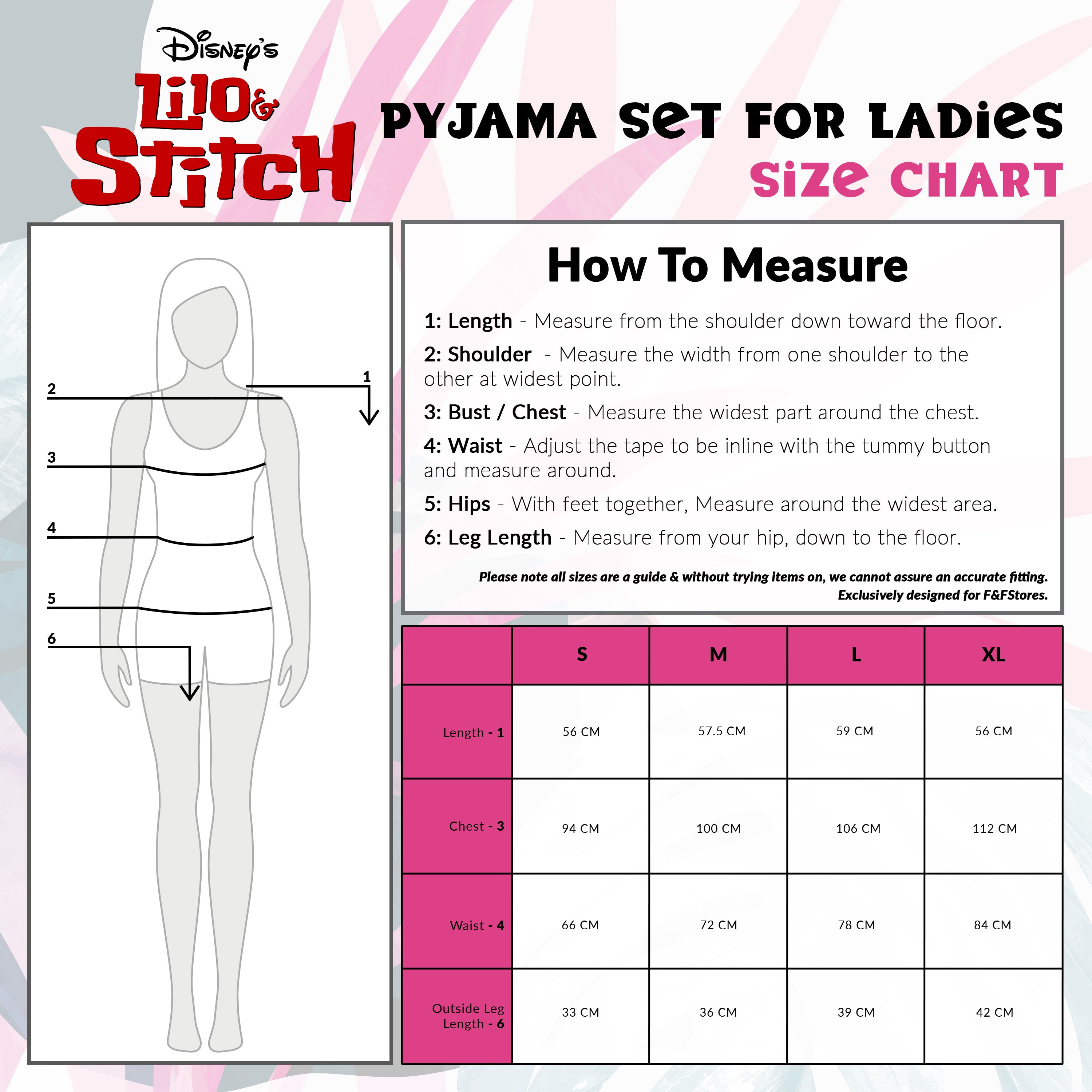 Disney Stitch Womens Short Pyjamas Set Soft Lounge Wear Pack of 2 Stitch Gifts - Get Trend