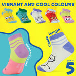 SPONGEBOB SQUAREPANTS Mens Ankle Socks, Soft and Breathable Socks Pack of 5 - Get Trend