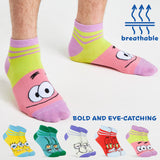 SPONGEBOB SQUAREPANTS Mens Ankle Socks, Soft and Breathable Socks Pack of 5 - Get Trend