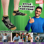 Marvel Mens Ankle Socks, Soft and Breathable Socks Pack of 5 - Gifts for Him - Get Trend