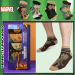 Marvel Mens Ankle Socks, Soft and Breathable Socks Pack of 5 - Gifts for Him - Get Trend