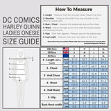 DC Comics Harley Quinn Womens Fleece Onesie with Hood, Fleece Loungewear - Get Trend