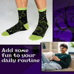 BEETLEJUICE Men's Novelty Calf Length Socks, Pack of 5 Funny Socks - Gifts for Him - Get Trend