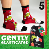 The Grinch Socks Men Multipack Calf Length Socks Teenagers Soft Breathable Funny Cute Christmas Gifts Secret Santa Stocking Stuffers - Get Trend