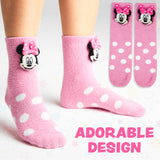 Disney Womens Fluffy Slipper Socks, Non Slip Bed Socks - Gifts for Her - Get Trend