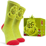The Grinch Men's Fluffy Slipper Socks, Non-Slip - Gifts for Him - Get Trend