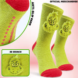 The Grinch Men's Fluffy Slipper Socks, Non-Slip - Gifts for Him - Get Trend
