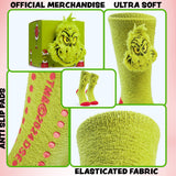 The Grinch Men's Fluffy Slipper Socks, Non-Slip - Gifts for Him - Get Trend