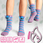 Disney Womens Fluffy Slipper Socks, Non Slip Bed Socks - Gifts for Her - Get Trend