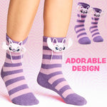 Disney Womens Fluffy Slipper Socks, Non Slip Bed Socks - Gifts for Her - Get Trend