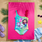 Get Trend Girls Swimming Costume Stretchy One Piece Swimsuit Comfortable Teenagers Swimwear for Beach Pool Holiday Essentials - Get Trend