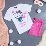 Hello Kitty PJs for Girls Short Sleeve Pyjamas Set for Kids Teenagers Kawaii Lounge Sets Nightwear Soft Comfy Sleepwear Gifts for Girls - Get Trend