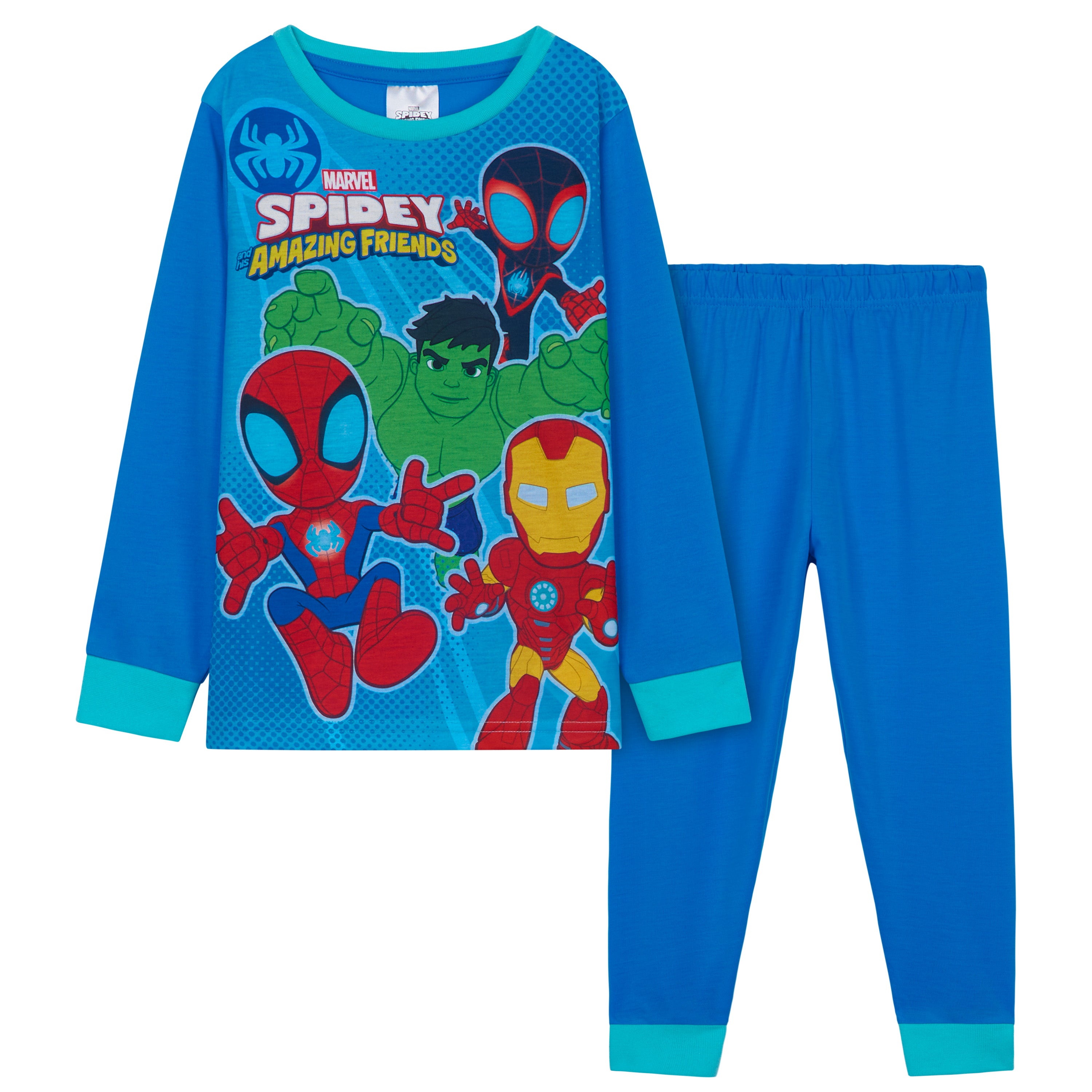 Marvel Spiderman Boys Pyjamas Set, Comfy Breathable Nightwear - Gifts for Boys - Get Trend