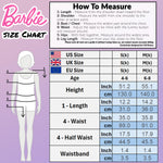 Barbie Girls Tutu Skirt, Mesh 2 Layers with Cotton Lining Skirt - Gifts for Girls - Get Trend