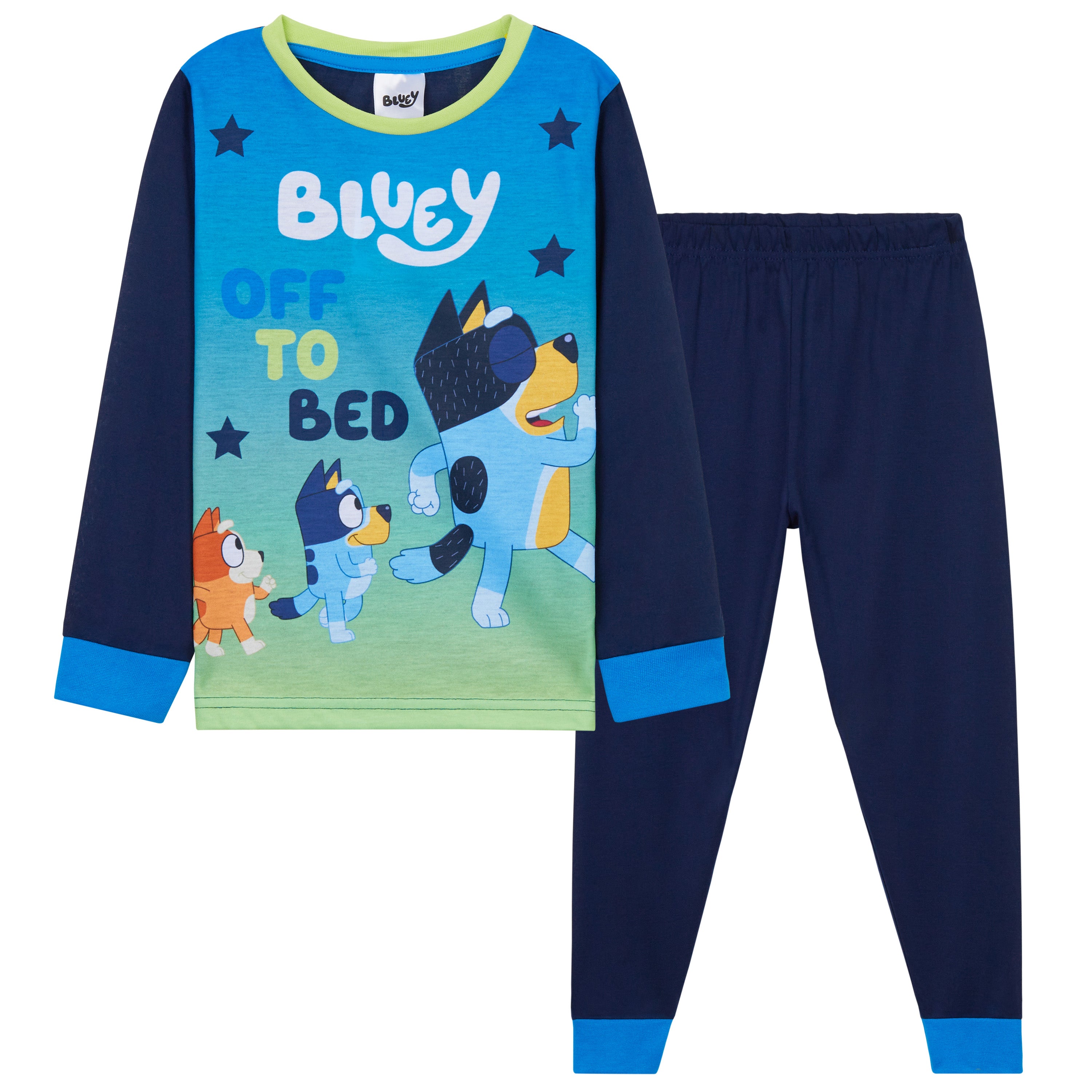 Bluey Boys Long Pyjama Set, Comfy Breathable Loungewear PJs - Gifts for Boys - Get Trend