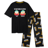South Park Mens Pyjamas Set, Soft Breathable Loungewear - Funny Gifts for Him - Get Trend