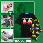 South Park Mens Pyjamas Set, Soft Breathable Loungewear - Funny Gifts for Him - Get Trend
