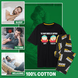 South Park Mens Pyjamas Set, Soft Breathable Loungewear - Funny Gifts for Him - Get Trend
