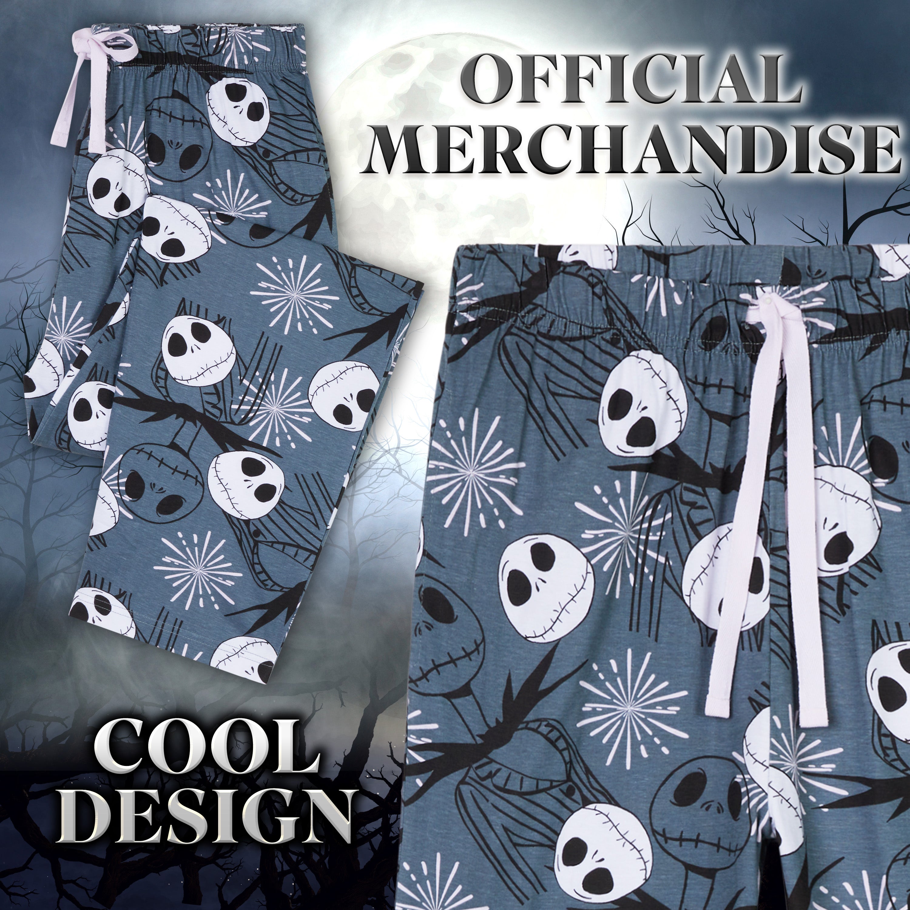 Disney Mens Pyjama Bottoms, Comfy Loungewear PJs with Pockets - Cosy Gifts for Him - Get Trend