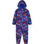 Marvel Spidey Puddle Suit Boys Toddlers Hooded Water Resistant Paddle Overalls - Get Trend