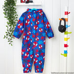 Marvel Spidey Puddle Suit Boys Toddlers Hooded Water Resistant Paddle Overalls - Get Trend