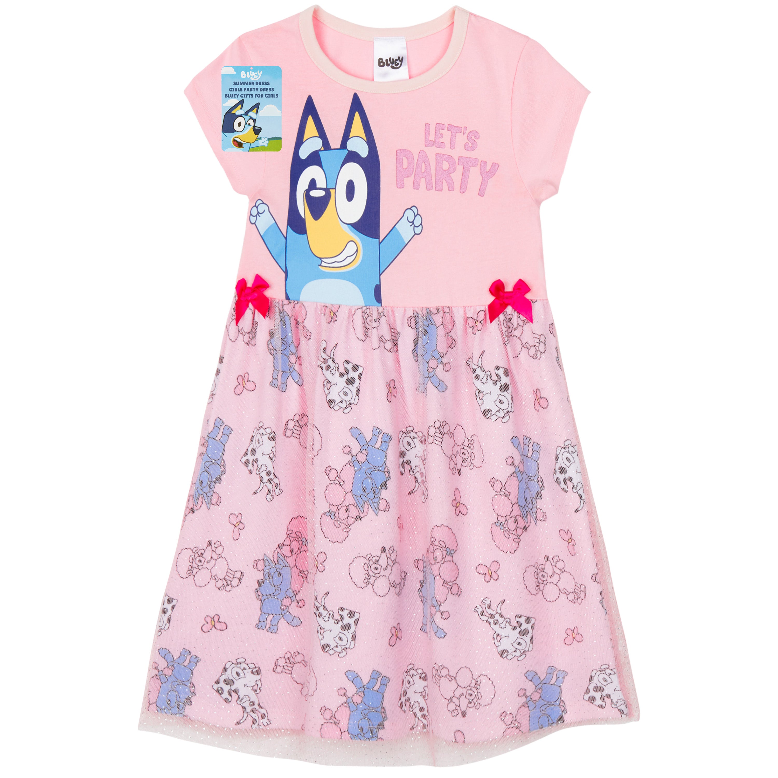 bluey dress Bluey Dress for Girls and Toddlers Summer Dress Cute Short Sleeve with – Get Trend