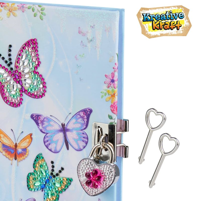 KreativeKraft Scrapbook Kit for Kids - Butterfly Diary - Get Trend
