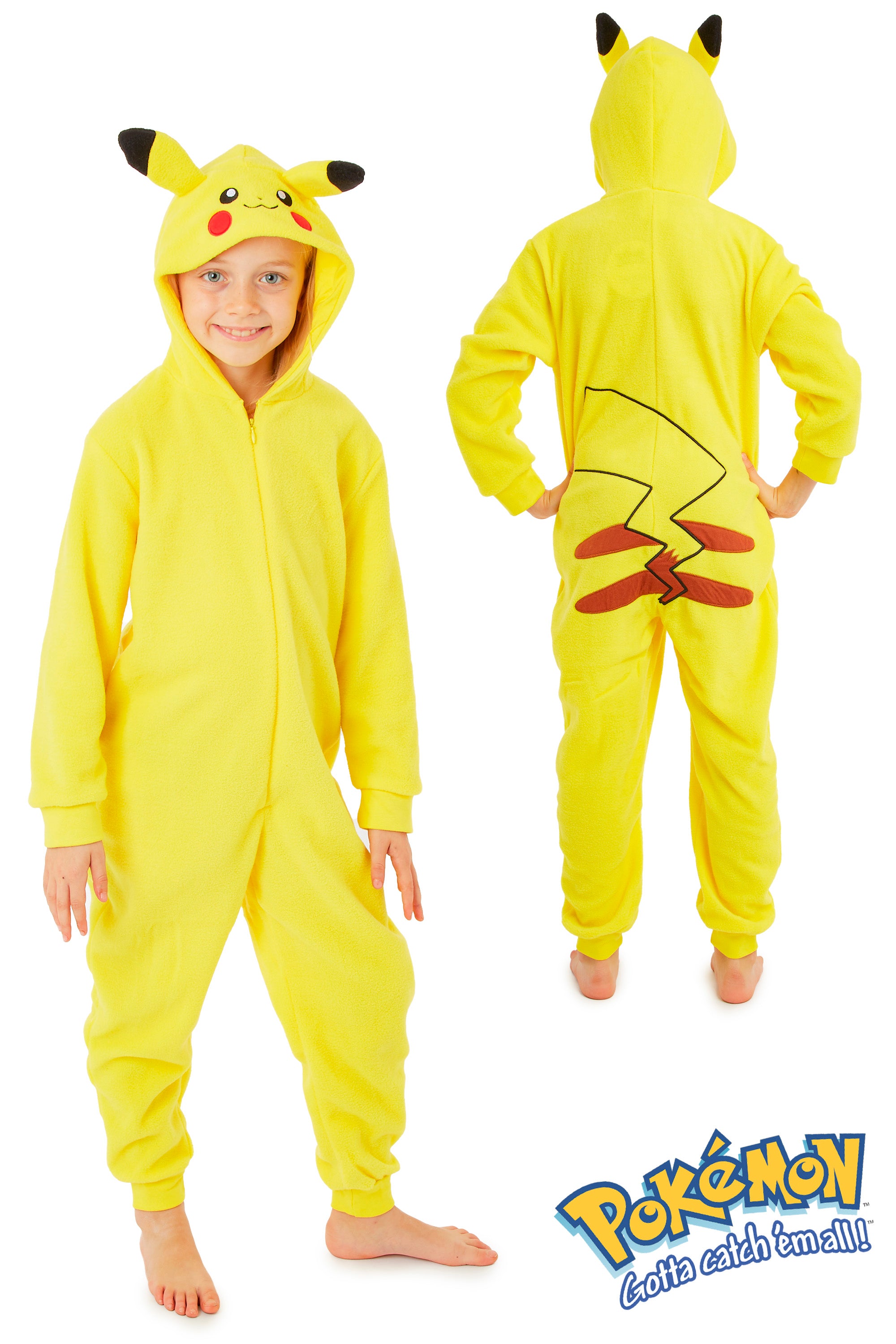 Pokemon Pikachu Onesies for Boys and Girls One Piece Kids Sleepsuit Jumpsuits Teenagers - Get Trend