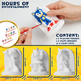 SONIC THE HEDGEHOG Paint Your Own Figures Set of 3 - DIY Crafts Art Set - Get Trend
