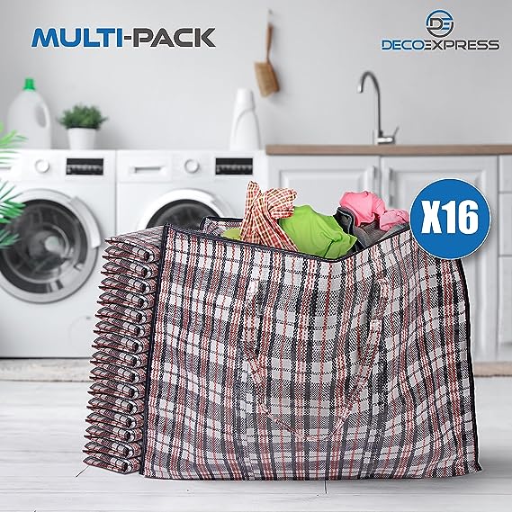 DECO EXPRESS Laundry Bags Large - XXL Pack of 16 - Get Trend