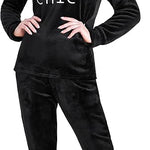 CityComfort Fleece Womens Pyjamas Set Long Sleeve Fluffy Loungewear Adults Teenagers, Winter PJs Warm Nightwear, Gifts for Her - Get Trend