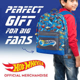 Hot Wheels School Bag, Official Kids Backpack with Cars Print, Large Blue Rucksack for School Sports Travel, Back to School Supplies for Children, Gifts for Boys Girls Teenagers - Get Trend