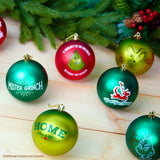 The Grinch Tree Baubles Christmas Decorations Pack of 10 Festive Hanging Ornament - Get Trend