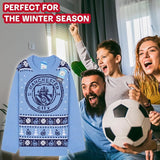 MANCHESTER CITY FC Christmas Jumper Kids Teenagers